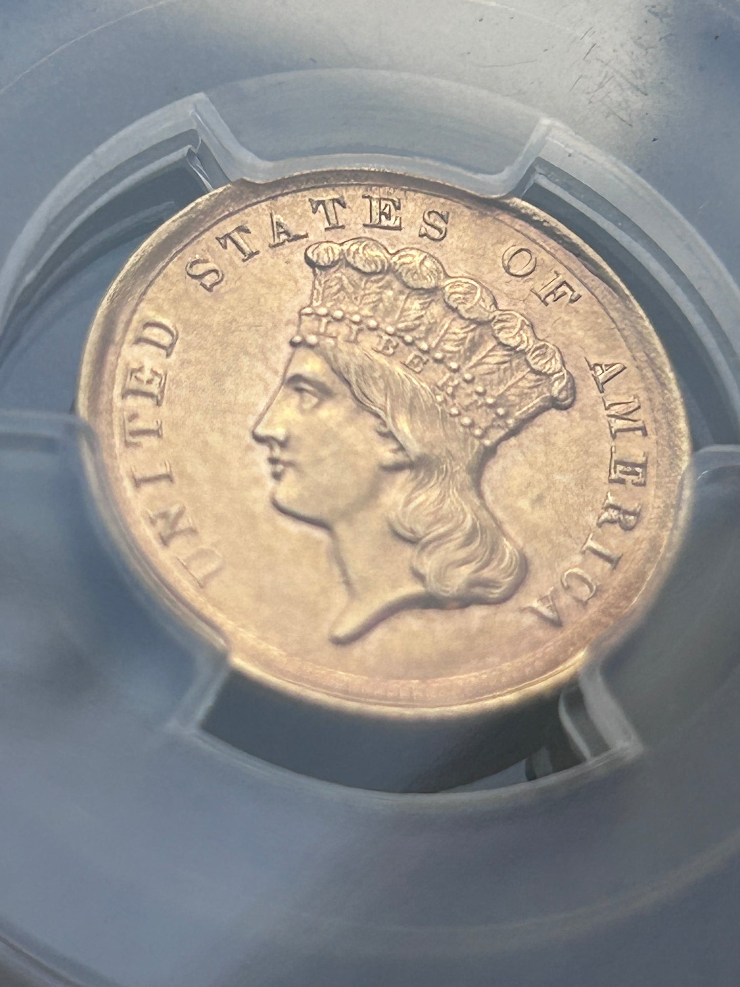 1854-D $3 Gold Princess - PCGS AU58 D.L. Hansen