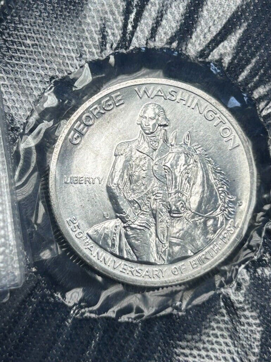 1982 D George Washington Commemorative Half Dollar Roll MS70