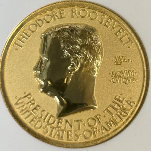 2021 1oz Gold Saint Gaudens Roosevelt Commemorative NGC REV PF70 FDOI