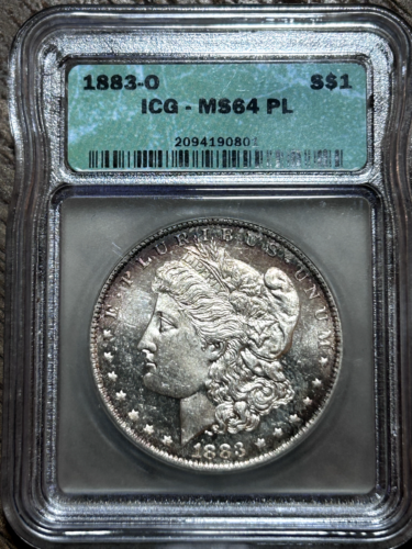 1883-O Morgan Silver Dollar ICG MS64 PL Mirror Quality