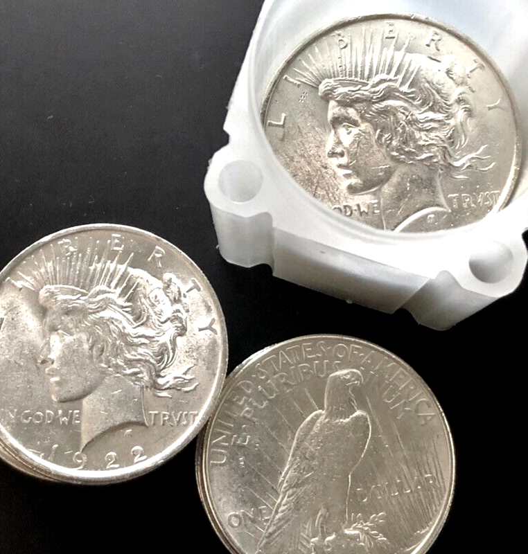 Peace Dollar Roll Mixed 1922/1923 Dates BU $20 - 20-Coin Rolls
