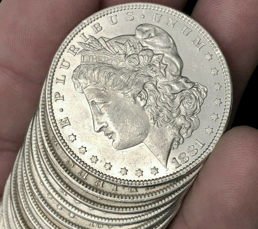 Morgan Silver Dollar Roll - Mixed Dates BU - 20 Coins