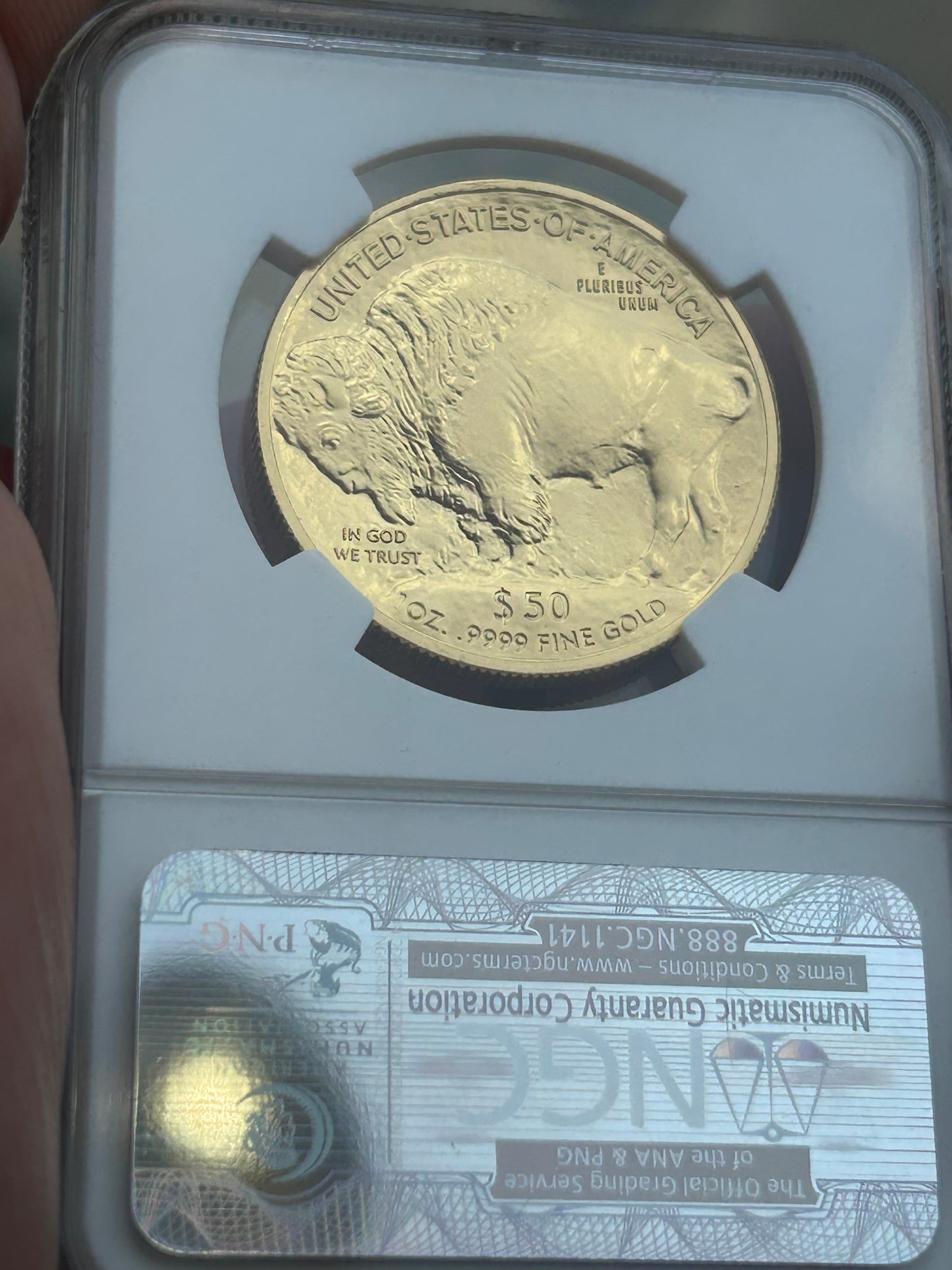 2011 $50 Gold Buffalo Early Releases NGC MS70