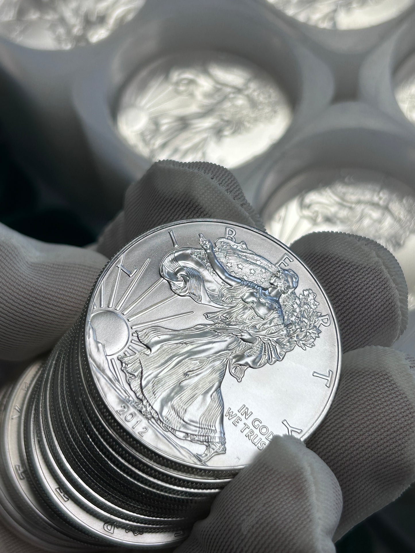 2012 AMERICAN SILVER EAGLE ROLL OF 20 - .999 FINE SILVER - OPEN US MINT ROLLS