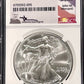 1998 $1 American Silver Eagle NGC MS70 Mercanti Signed